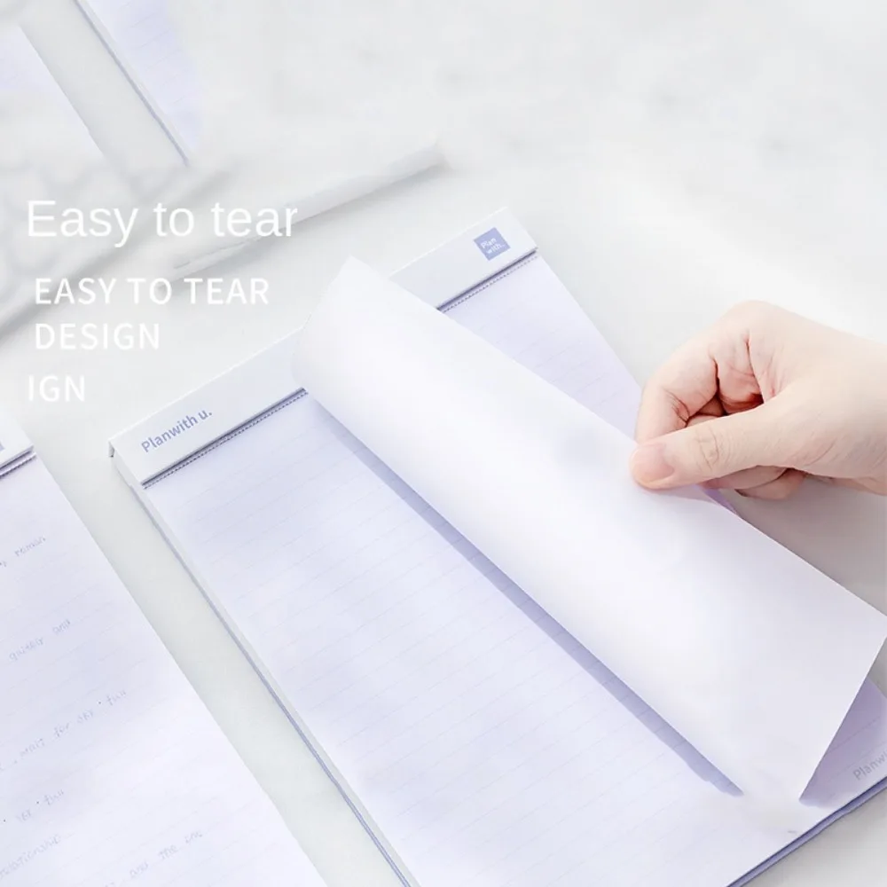 Schedules B5 Tearable Notebook Colorful B5/A5 Notebook Planner Pad Multiduty Blank Inside Page Daily Planner Tearable NoteBook