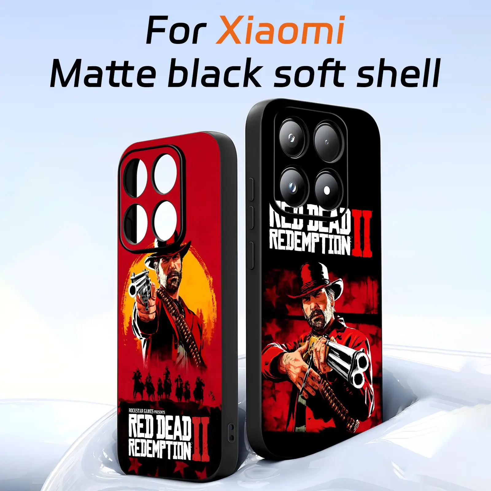 Coque de téléphone Red Dead Redemption pour Xiaomi 17 15 14 13 12 11 T Ultra Pro, housse noire souple résistante aux chocs
