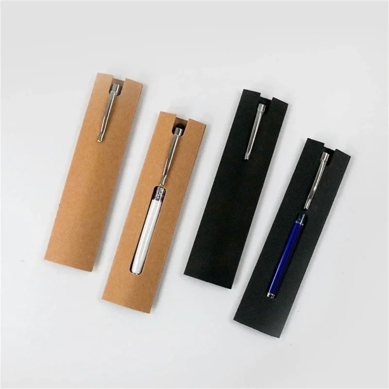 50PCS Friendly Cardboard Pen Box Pencil Packaging Boxes Gift Boxes Ballpoint Pen Box Rectangle Pen Holder