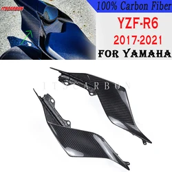 For YAMAHA R6 2017 2018 2019 2020 2021 Real 100% Carbon Fiber Motorcycle Accessories Rear Tail Fairing Cowls Kits Side Panels