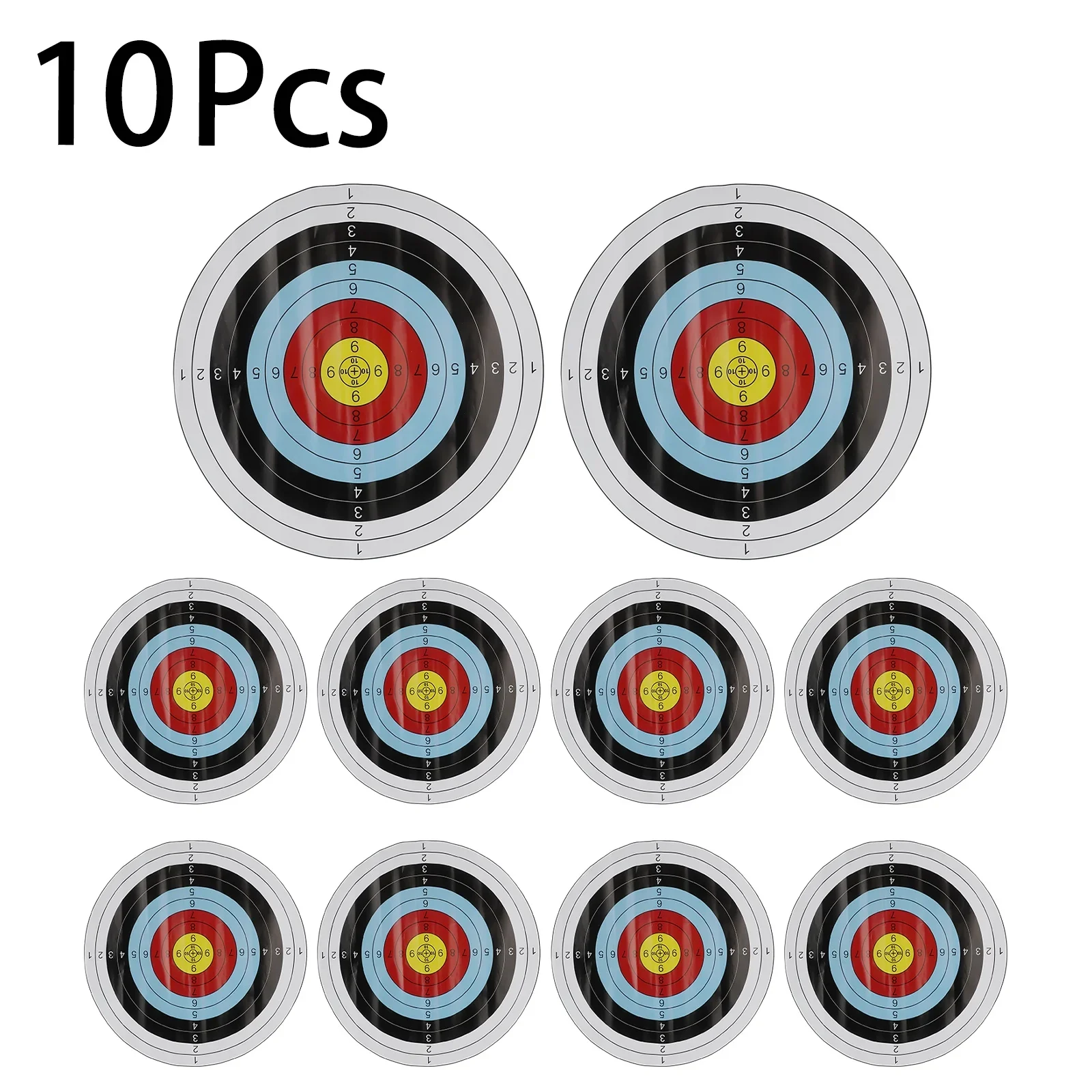 10Pcs  Sports Targets Paper Bow And Arrow Targets Practice For Arrow Bow Practice Outdoor Sports Indoor Outdoor Paper 40X40cm