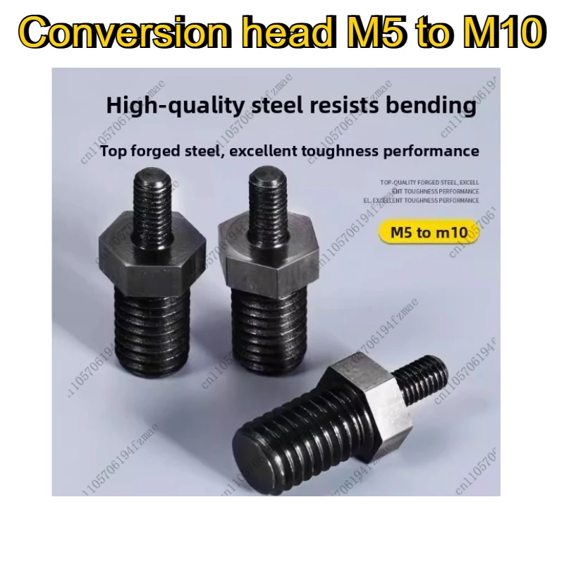 5pcs 3inch Mini Angle Grinder Conversion Head M5 to M10 Extension Rod Main Shaft to 100mm Cutting Machine Accessories