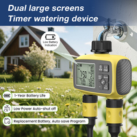 2 Zone Irrigation Water Timer Automatic Garden Flower Watering System Program Digital Garden Sprinkler for Lawn Garden