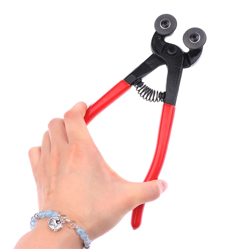 8 Inch Double Roller Tile Pliers Mosaic Cutting Plier Wheel Blades Plier Ceramic Tile Glass Cutting Nipper