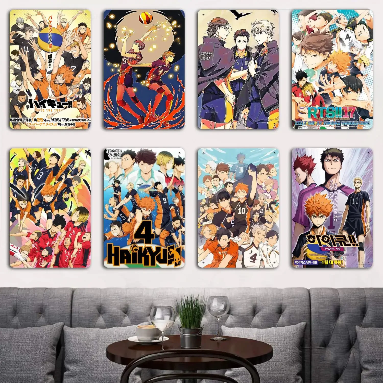 Haikyu Hinata Season Ova Tin Metal Plaques and Signs Wall Decor, Captain Poster, Vintage Decor, Bar, Pub, Club, Wall Decoration