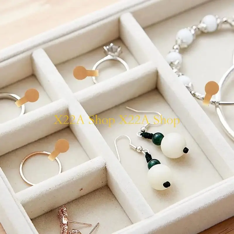 

Unique 500 Pcs Adhesive Barbell Stickers Portable Jewelry Labels Price Tags Kraft Paper Jewelry Price Tags Display Card