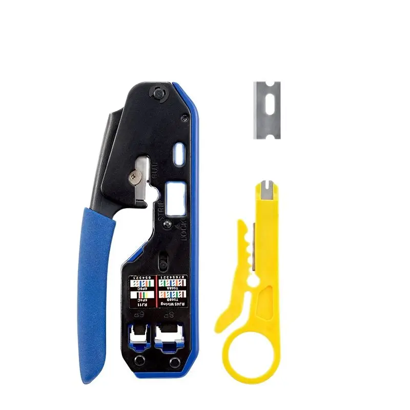 Network Cable Stripper Crimper Dual-use Plier Cutter For Cat6 Cat 5E Cat5 RJ12 RJ11 Rj45 Ethernet Cable Connector Modular Plug