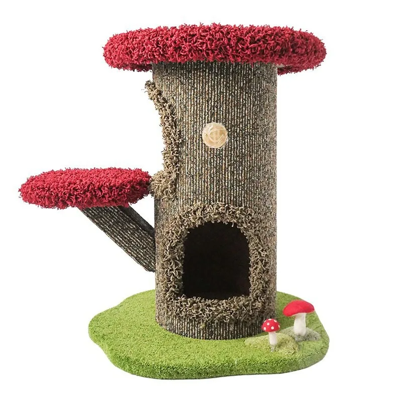 Large Model Cat Tree Towers Double Layer Cat Nest Sisal Pet Toys Scratchers Cat Training Supplies Wall Climbing Cats Furniture