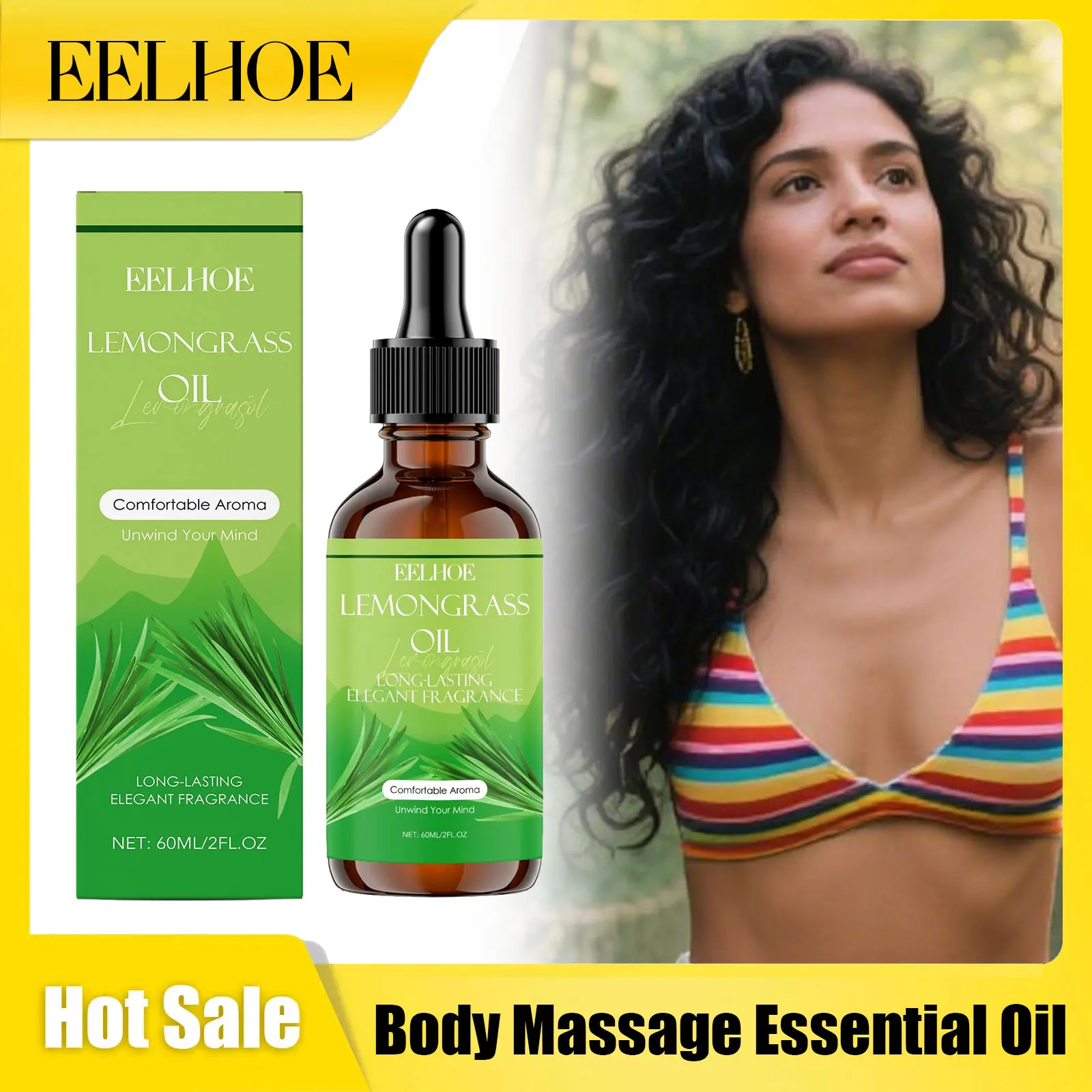 

EELHOE Body Massage Essential Oils Soothing Skin Lasting Fragrance Remove Odors Deeping Hydration Air Purification Essential Oil