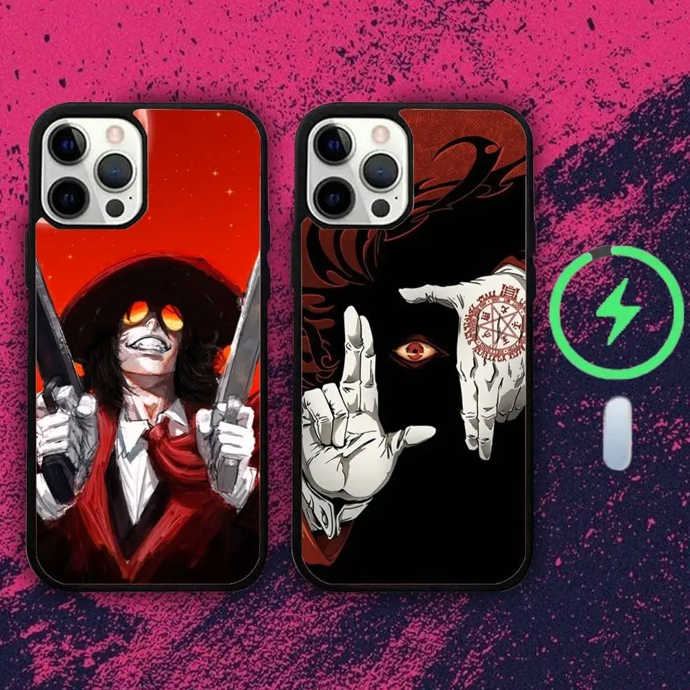 

H-Hellsing-gs Anime Phone Case For iPhone 16e,16,15,14,13,12,11,Plus,Pro,Max,Mini Magsafe Magnetic Wireless Charging