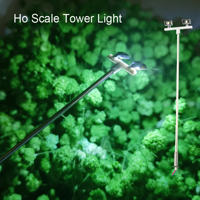 

5Pcs Ho Scale Model Lighting Tower 3v/12v Tower Lights Model Lights Layout Lamp Train/garden/playground/stadium Overhead Lights