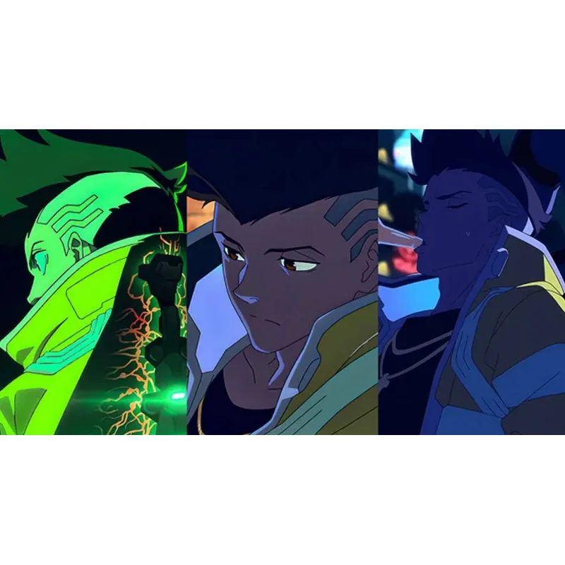 أزياء أنيمي Cyberpunk ذات الطابع الجانبي حافة ووكر ديفيد لوسي ريبيكا 2077 أزياء سايبرمان التأثيرية