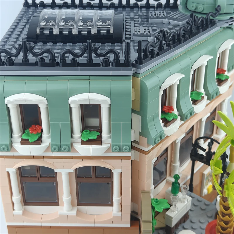 En STOCK 3066 Uds Boutique Hotel Modular Compatible 10297 bloques de construcción para niños vacaciones adornos familiares cumpleaños regalo de Navidad