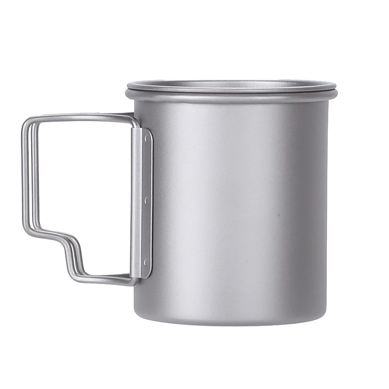 

Outdoor Titanium Cup Pure Titanium Water Cup Camping Portable Teacup Coffee Cup Titanium Alloy Folding Mug