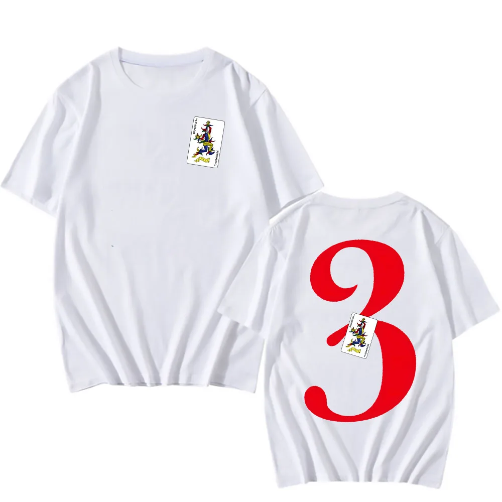 أليس في بوردرلاند الموسم 3 بلايز قصيرة الأكمام القطن الذكور تي شيرت عادية موضة للجنسين الشارع الشهير الرجال النساء الملابس تيز