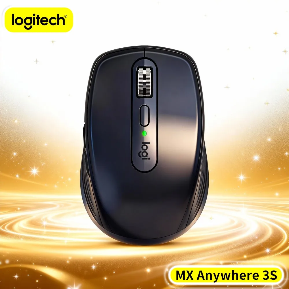 Wireless MX Anywhere 3S - 8K DPI, Compact Durable Build, Silent Click, Ideal For Study Room & Corporate Office Use