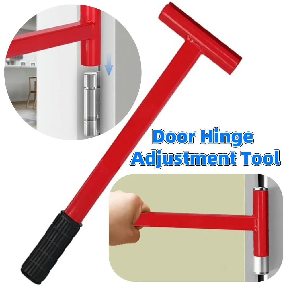 Door Hinge Adjustment Tool with Rubber Handle Hinge Bender Wrench Hinge Knuckle Bender Fit for .134 Gauge Commercial Door