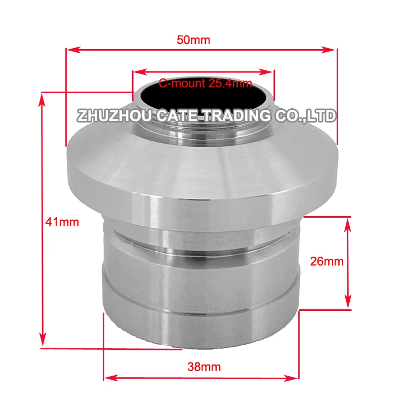 1X 0.5X C-mount CCD Camera Adapter Micrsocope TV Tube 38mm Adapter for Trinocular Nikon Microscope