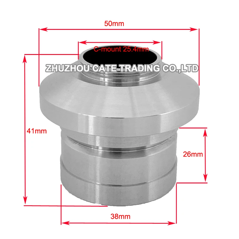 1X 0.5X cマウントccdカメラアダプタmicrsocopeテレビ管38ミリメートルアダプタ三眼ニコン顕微鏡