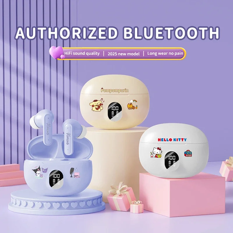 Sanrio D56 Wireless Earphones Long Battery Life Cute Cartoon Design — product photo 1 of 1
