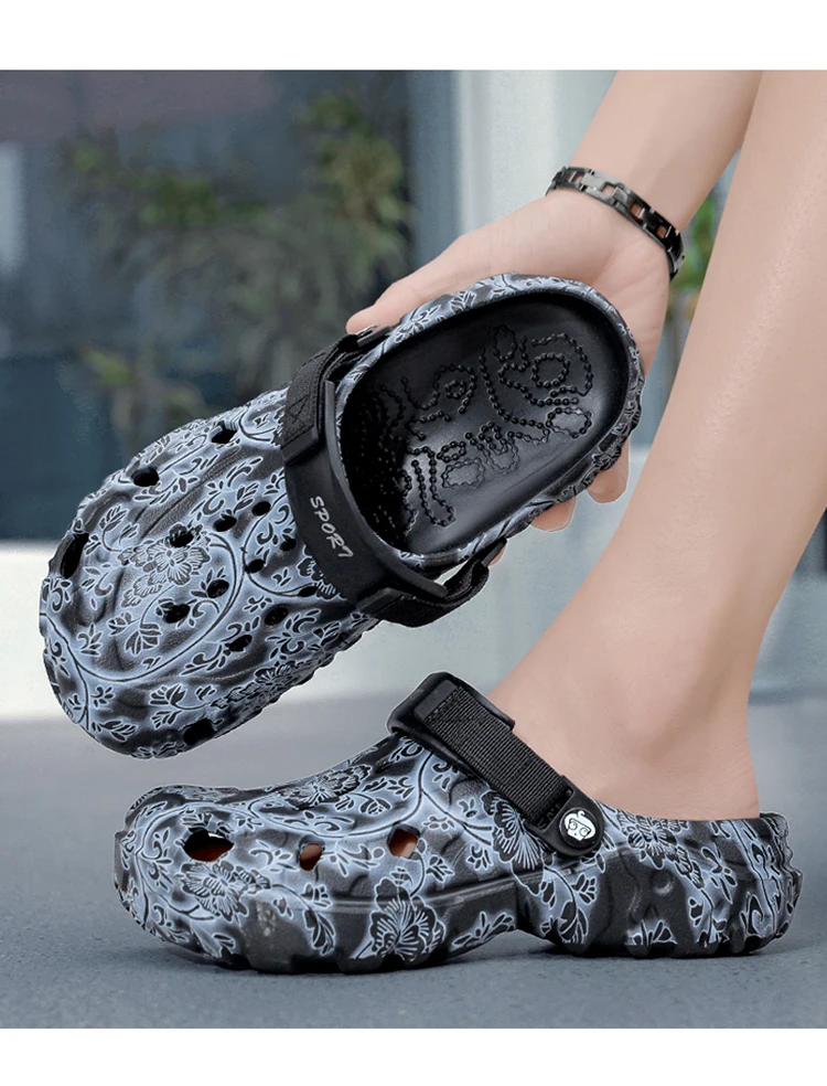 Neue Sommer-Clogs für Herren, weichsohlige Dual-Use Outdoor-Strandschuhe, geruchshemmende geschlossene Sandalen – Detail 7
