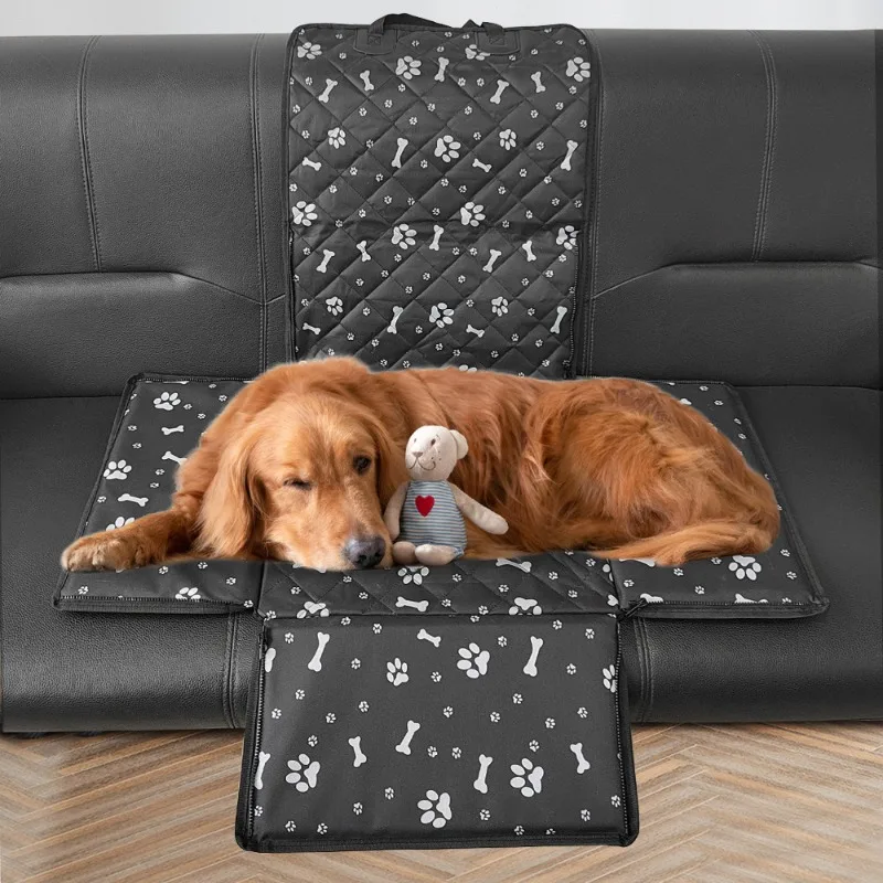 

Новый автомобильный передний стеганый водонепроницаемый автомобильный коврик для домашних животных, складной задний автомобильный коврик