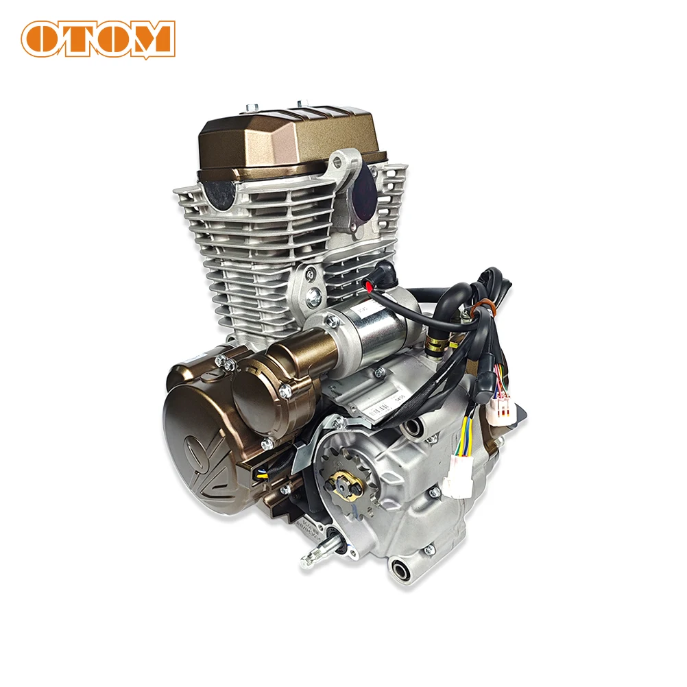 OTOM For KEWS 4 Stroke Dirt Bike Motorcycle Engine Assembly Loncin 250cc YB250R 166FMM Air-cooling Engines Motocross Accessories