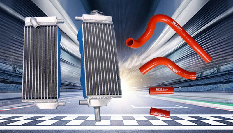 For Honda CR250 CR250R CR 250 R 250R Aluminum Radiator &  Hose 1992-1996 2-stroke 1993 1994 1995 92 93 94 95 96 1992 1996