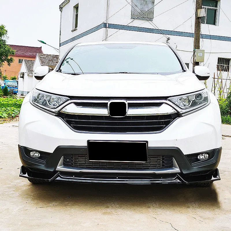 For 2017 2018 2019 Honda CRV Car Front Bumper Lip Chin Spoiler Splitter Diffuser ABS Plastic Tuning Accessorie