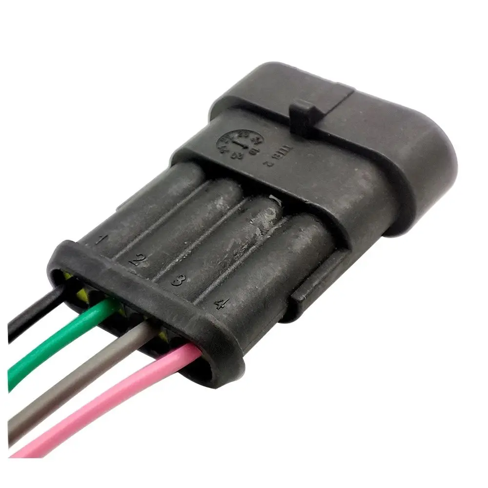 4 دبوس طريقة مختومة للماء الأسلاك الكهربائية استشعار الأكسجين موصل المكونات لهيونداي كيا شيري فوكسين A5 QQ A1 X1 M1 تيجو #2