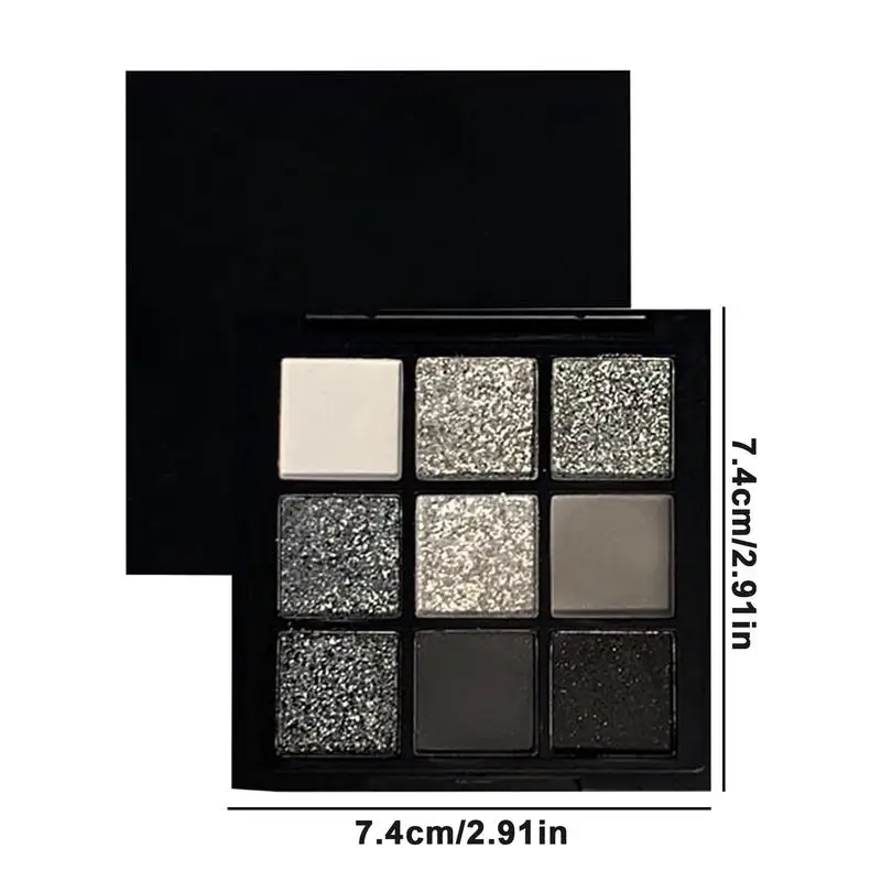 Palette de maquillage pour les yeux Smokey, 12 couleurs, noir, argent, naturel, accessoires de maquillage pour les yeux, entreprise