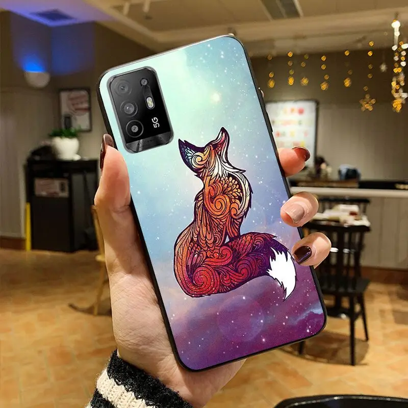 funda fox animal soft shell Phone cover For OPPO A94 A74 A9 A5 A53 A73 2020 A57 A76 A96 4G A54 A78 A95 A98 A72 5G Cases coque