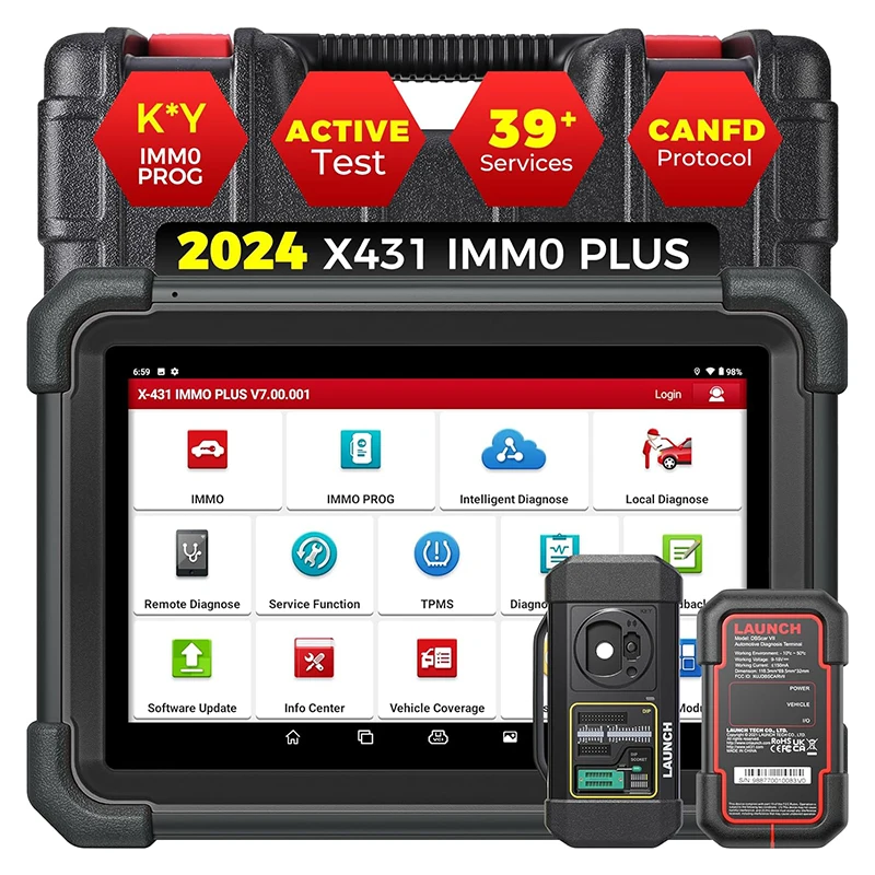 X431 IMMO PLUS Key FOB Programmer Car Diagnostic Tool OBD2 Scanner Professional Automotive Code Reader