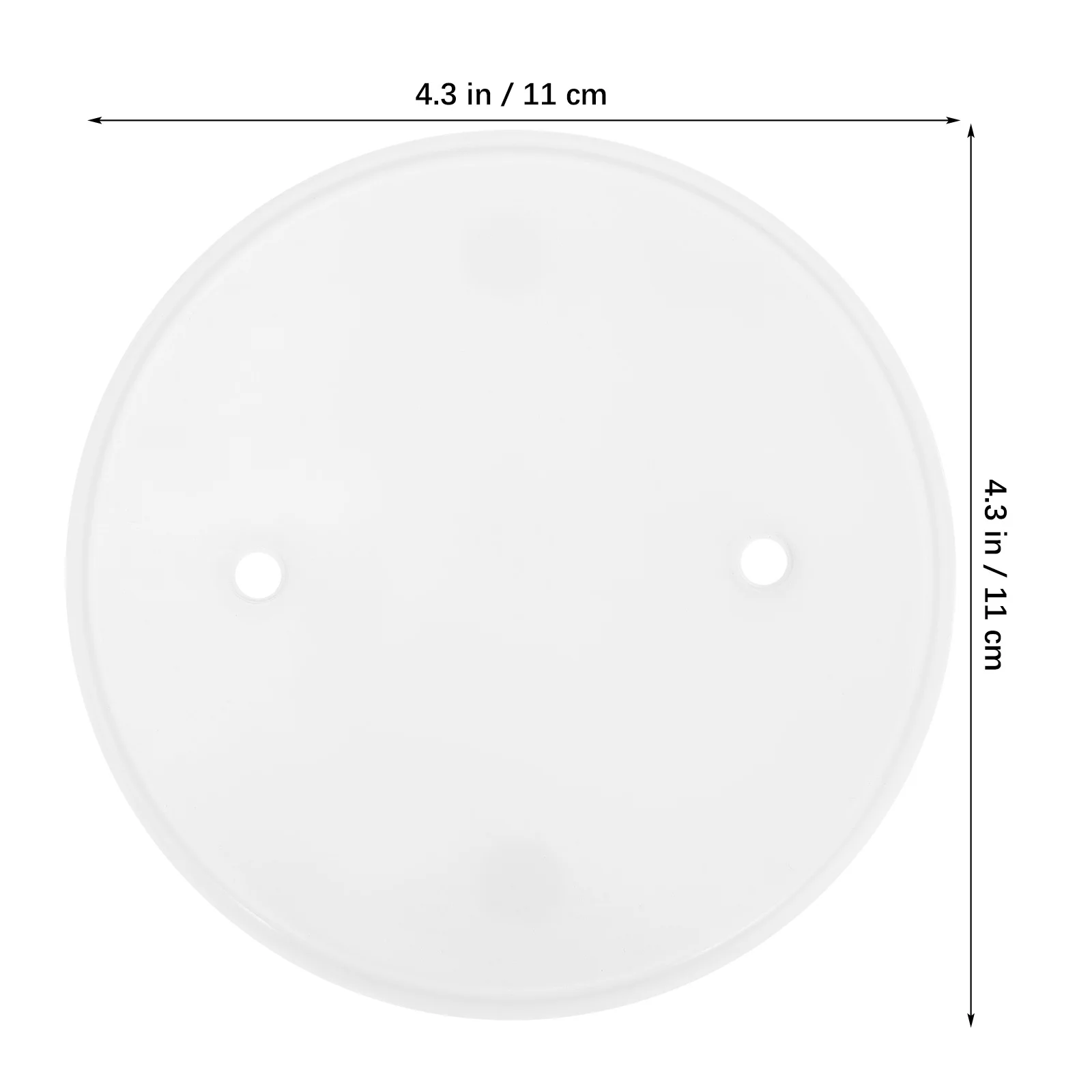 4 Buah Penutup Lubang Langit-langit Penutup Bulat Pelat Tutup Pelat Lubang Langit-langit Outlet Dinding Kosong Panel Listrik Penutup Kotak Listrik