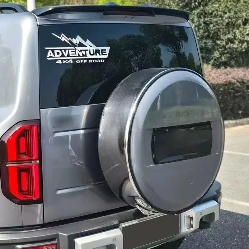 

Upgraded ABS Material Rear Spare Tire Cover Stainless Steel Outer Ring Is Suitable for 2024 Leopard Formula 5 Auto Parts