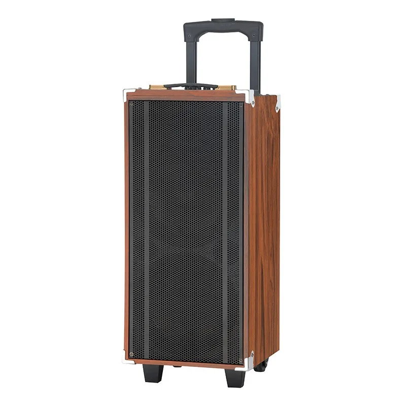 2026 Dual 8 Inch Portable Bluetooth-compatible Speaker Outdoor Stereo Audio Box With LED Light For Square Dance Party Home Use