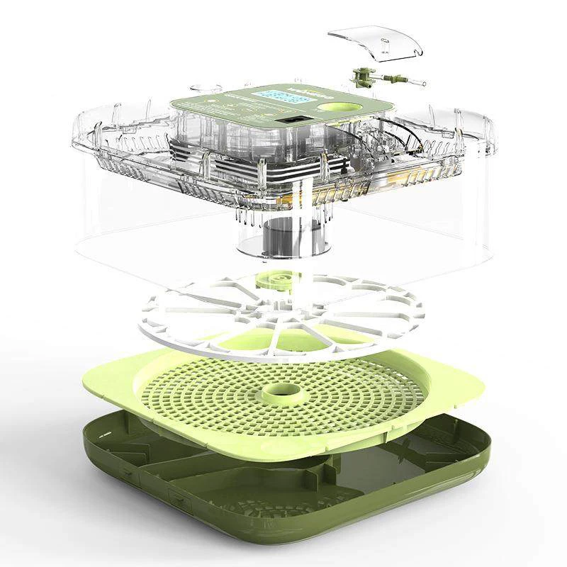 

Egg Incubator with Temperature and Humidity Control, 360° Visual Automatic Water Filling, Egg Canning Device, and Automatic Egg