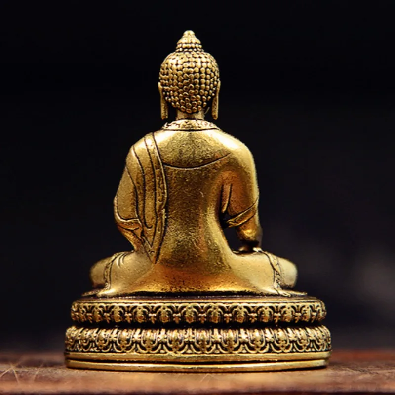 TQH Ancient Bronze Ware Antiques Buddha Statues Blessings Tibetan Buddhas Guanyin Mother Bodhisattva Handicrafts Ornaments