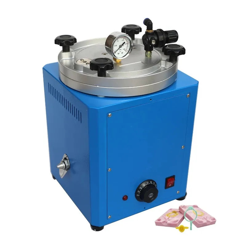 3kg 500w Vacuum Wax Casting Machine Jewelry Wax Injecting Machine Wax Injector with Double Nozzle for Jewelry Molding