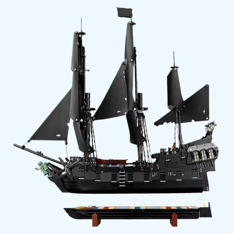 2026 NEW 2862PCS Pirates Of The Caribbean Ship Revenge Warship Black Pearl Sailboat Building Block Bricks Assembly Toys Gift