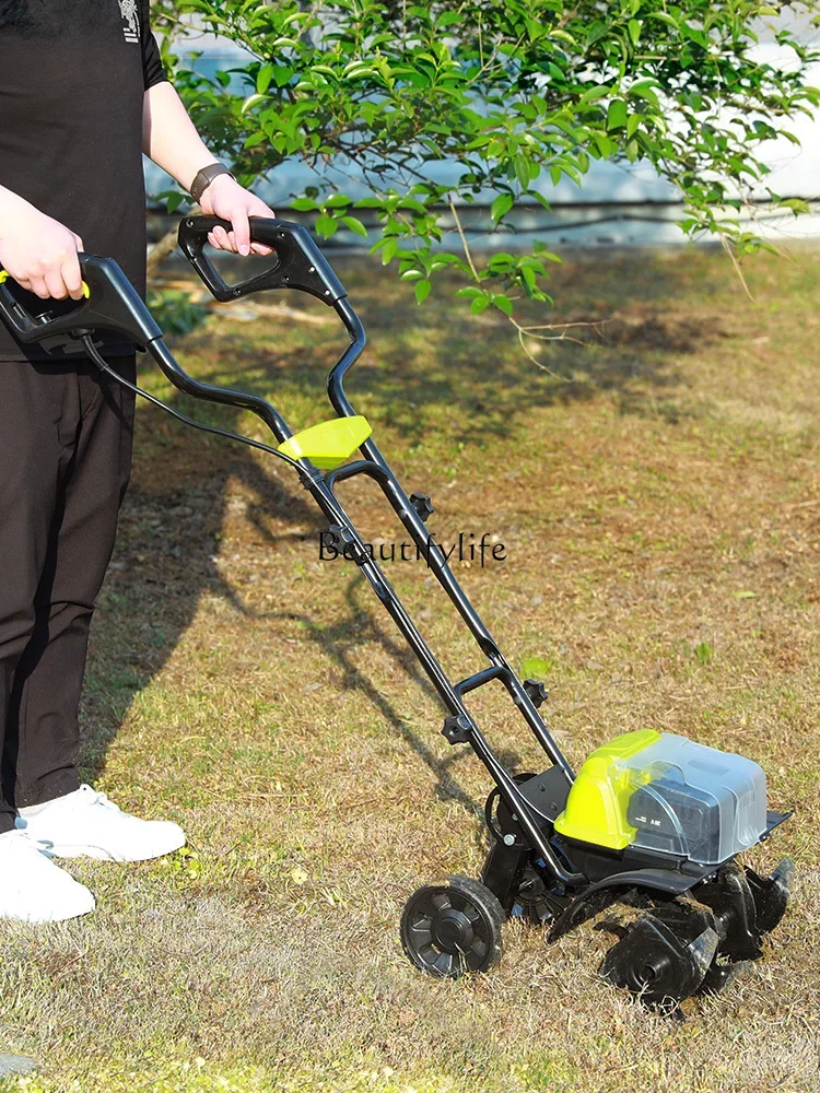 40V Lithium Electric Brushless Tiller Electric Loosening Rotary Tillage Soil Preparation Machine