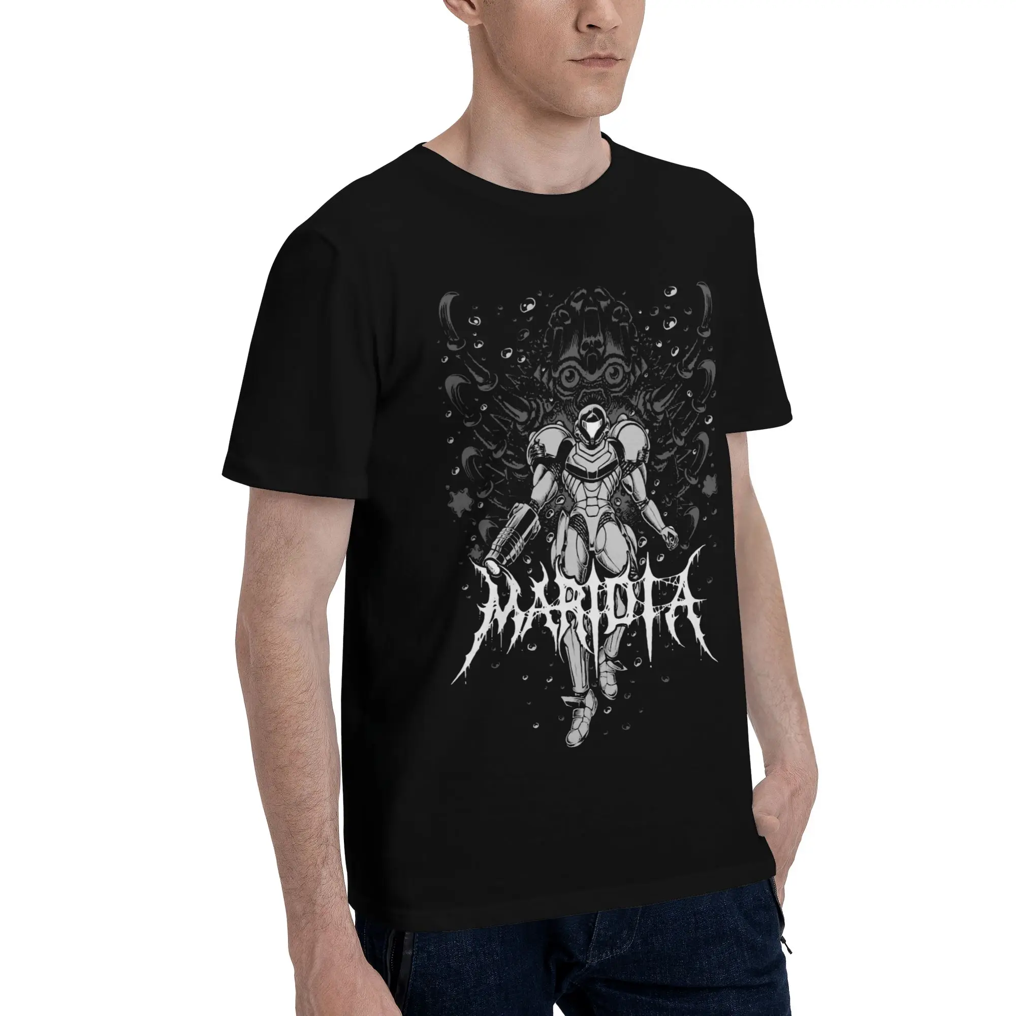 Maridia Funny Graphic 100% Cotton T-Shirt METROID PRIME Tops Tees For Men view 2