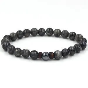 Pulsera de piedra volcánica para hombres Beads de madera de lava Tibetana Buda Buda Muñeco Mujeres Menores Regalo de joyería Nuevas pulseras 12 mejores brazaletes de ventas Nepal - №2