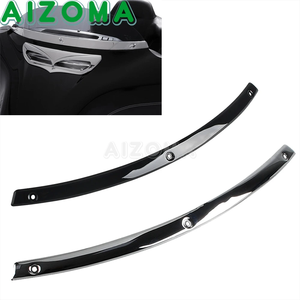 Finiture per parabrezza per moto con rivestimento per parabrezza anteriore per Harley   Touring Road King Electra Glide Road Glide Street Glide 1996-2025
