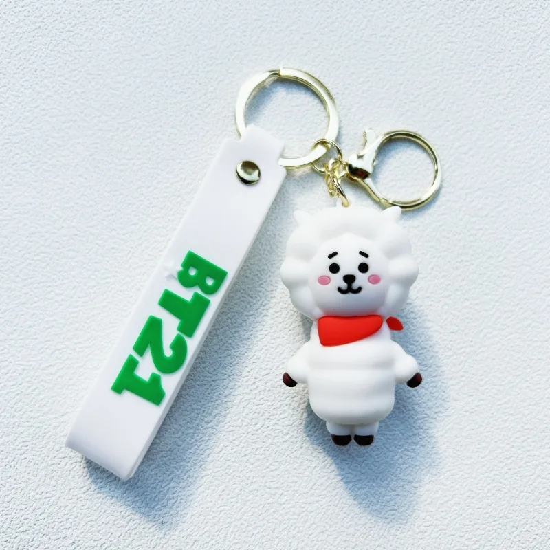 Creative Cute Youth Group Keychain Pendant Cool School Bag Car Doll Pendant Trinkets