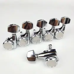6PCS/Set Chrome Guitar Locking Tuners Lock String Silver/Gold/Black Electric Guitar Machine Heads Tuners Guitar Tuning Pegs
