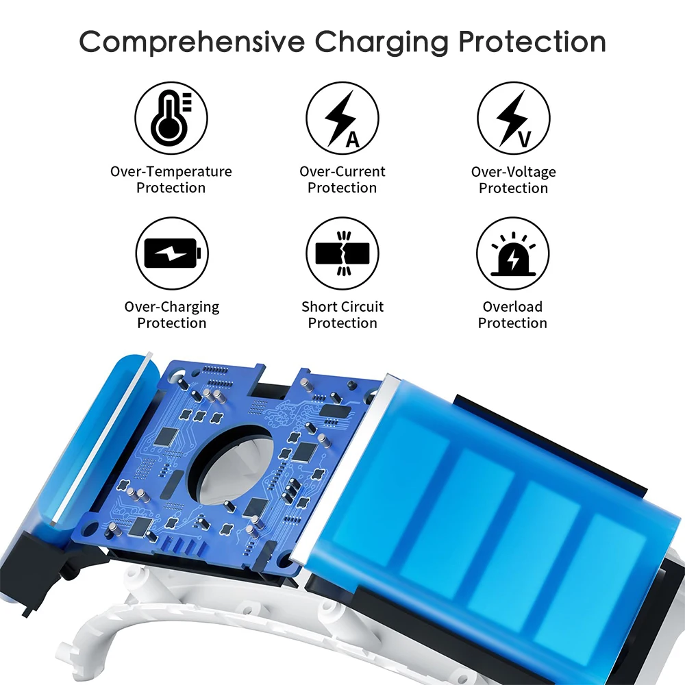 10000 mAh Batterie Kopfband Für Meta Quest 3/3S Elite Strap Ersatz 18 W Schnelle Lade Einstellbar komfortable VR Zubehör – Detail 3