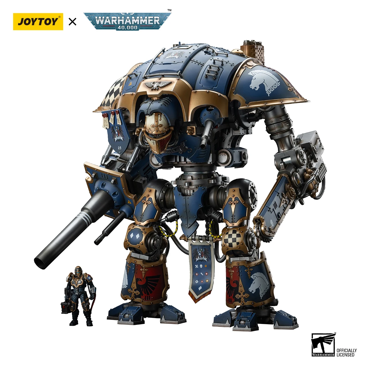 JOYTOY Warhammer 40K 1/18 Casa de Cavaleiros Imperiais Raven Knight Errant House Terryn Paladin Anime Figuras Brinquedos Modelo Mech