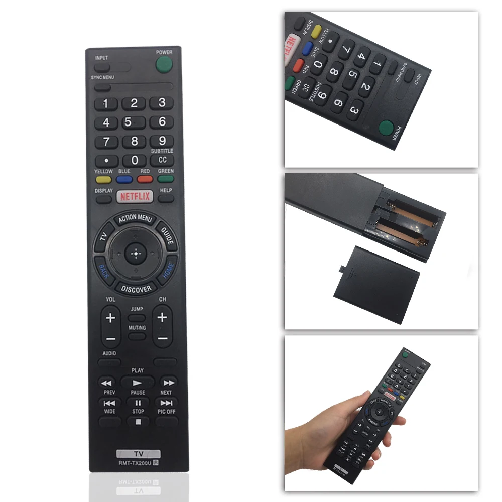 

RMT-TX200U Remote Control Compatible with Sony XBR-55X700D XBR-49X700D XBR-65X750D XBR-65Z9D XBR-75Z9D XBR-49X750D TVs