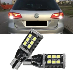 For FOR VW VOLKSWAGEN Passat B7 T15 W16W LED 2835 Chip 12V Car Styling Canbus No Error Led Backup Reverse Light Lamp 2PC